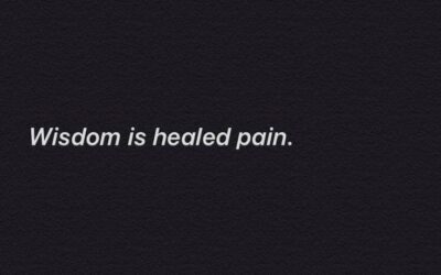 Those Mistakes Are the Price For the Wisdom You Now Have. Don’t Regret. Give Thanks.&nbsp;